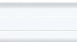 Плинтус Чайка с мяг.краем Белый 58мм (ТР 060)