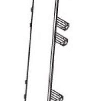 Соединитель 001-G Белый глянцевый 70мм